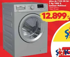 ALTUS AL 7103 DS GRİ 7 KG 1000 DEVİR ÇAMAŞIR MAKİNESİ